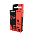  CASIO EZ-Labelling Tape 9mm (Black on Red)