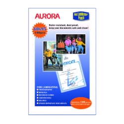  AURORA Laminating Pouch, 100's (Card Size)