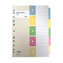  Anniversary Sales - POP BAZIC Paper Index Divider, A4 5 x 10s